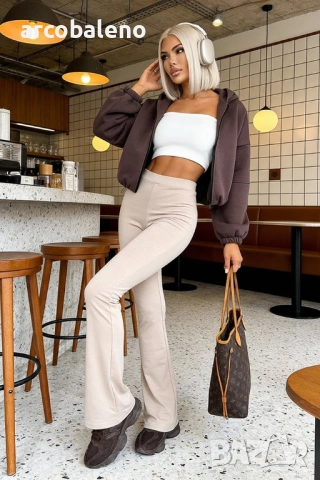 Дамски оформящи разкроени панталони Dream Fit Regular, 2цвята , снимка 5 - Панталони - 53758440