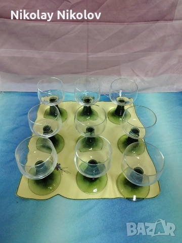 9 броя Roemer Schott Zwiesel W.Германия 70, снимка 11 - Сервизи - 53612201