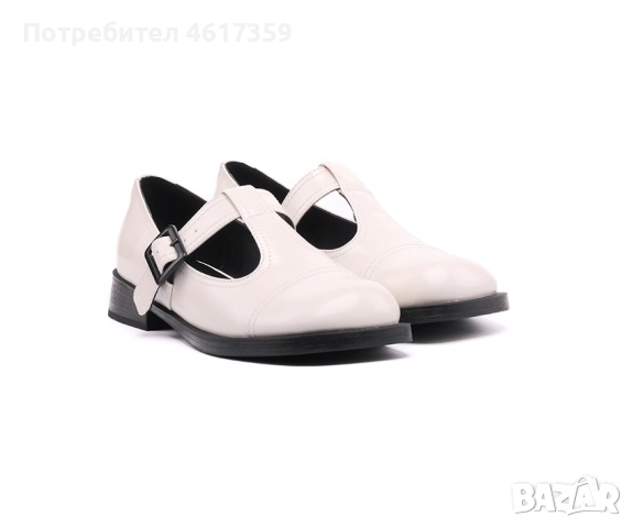 ДАМСКИ МОКАСИНИ ОТ ЕСТЕСТВЕНА КОЖА В БЯЛО, снимка 3 - Дамски ежедневни обувки - 52734036