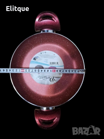 Дълбок тиган с две дръжки от гранит - 26см/ Турско качество, снимка 2 - Други - 52903887