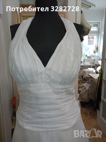 Дизайнерска Булчинска рокля на Модна Къща Mon Amour, снимка 4 - Рокли - 35431672