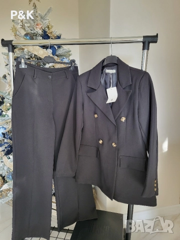 Черен костюм - сако и панталон