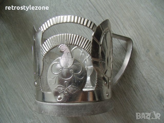 № 7069 девет броя стари руски метални / алуминиеви подстакани   - соц.период / СССР /, снимка 6 - Други ценни предмети - 41511569