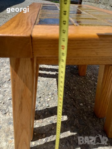 Помощни масички масив с керамичен плот , снимка 2 - Маси - 41341049