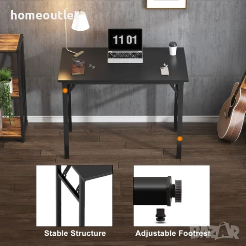 ПРОМОЦИЯ Сгъваема маса / бюро с универсално приложение и компактен размер 10DLJJAC5-8040CB, снимка 3 - Маси - 50976968