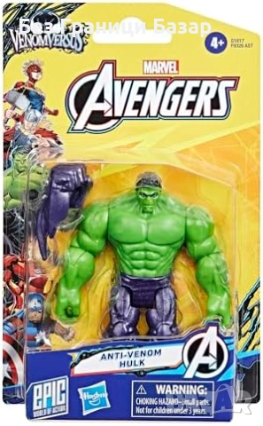 Нова Marvel Avengers Hulk Anti-Venom 10см екшън фигура играчка дете, снимка 4 - Фигурки - 51608646