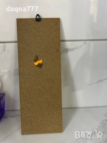 Винтидж стенна картина  дървесен панел с роза, Германия, снимка 10 - Картини - 52254290