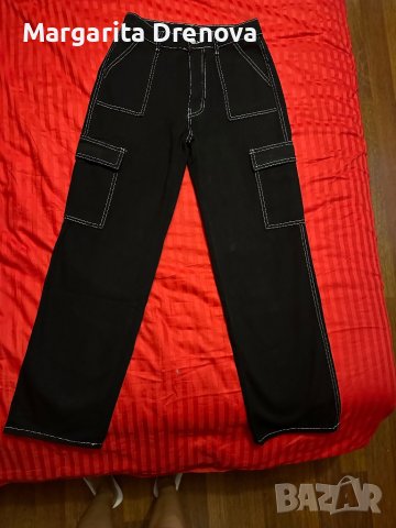 Нов черен панталон, снимка 2 - Панталони - 42359209