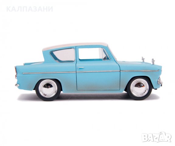 Метална кола Ford Anglia 1967 с фигурка Harry Potter Jada 253185002 , снимка 5 - Коли, камиони, мотори, писти - 38846558