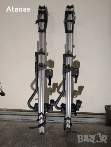 Thule wingbar Evo 127 cm. греди за Тойота рав4 2017 и 2бр Thule ProRide 591 багажник за колело, снимка 6 - Аксесоари и консумативи - 55891584