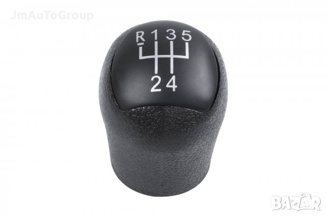 Топка за скоростен лост 5 скорости за Renault Clio 2005-2014, Kangoo 1997-2012 с черен мат плочка, снимка 1