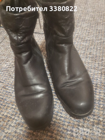 Дамски боти от естествена кожа, снимка 5 - Дамски боти - 53030126