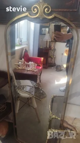 Винтидж комплект - стенно огледало + масичка, снимка 5 - Тоалетки - 49808562