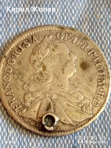 Сребърна монета 15 кройцера 1747г. Франц първи Австрия 52885, снимка 3 - Нумизматика и бонистика - 53084320