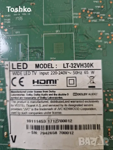 JVC LT-32VH30K MAIN BOARD 17MB140 23439132 POWER BOARD 17IPS62 PANEL VES315WNDB-2D-N14, снимка 3 - Части и Платки - 48197601
