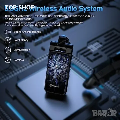 Нов Безжичен китарен предавател и приемник за електрическа китара, снимка 4 - Приказки за слушане - 49657398