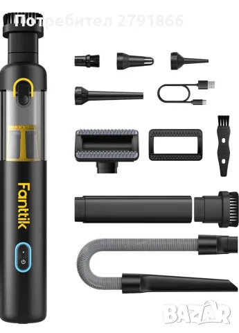 Fanttik Slim V8 APEX Безжична прахосмукачка за кола и въздушна помпа, 4-в-1, 19000pa, нова