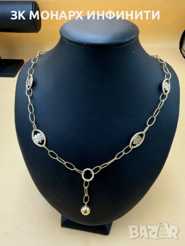 Златен ланец /585/, снимка 3 - Колиета, медальони, синджири - 53489621