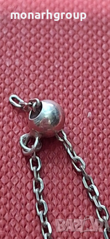 Сребърна висулка, снимка 4 - Обеци - 52436615