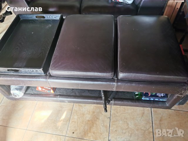 Кожен диван, естествена кожа със забележи , снимка 2 - Дивани и мека мебел - 41960989