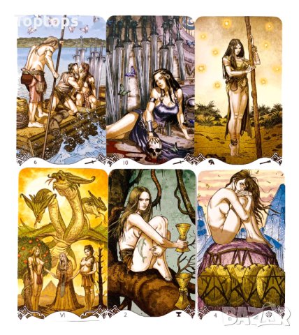 Таро за любовни гадания: Casanova Tarot & Decameron Tarot & Erotic FantasyTarot , снимка 16 - Карти за игра - 33813796