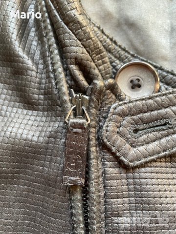Giorgio Armani кожено яке L, снимка 11 - Якета - 42054497