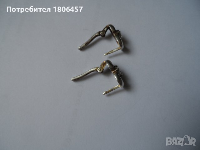 сребърни обеци Б, снимка 6 - Обеци - 42047044