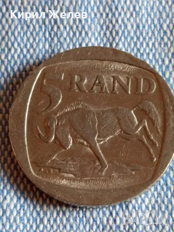  Монета 5 ранд 1995г. Южна Африка рядка за КОЛЕКЦИЯ 41116