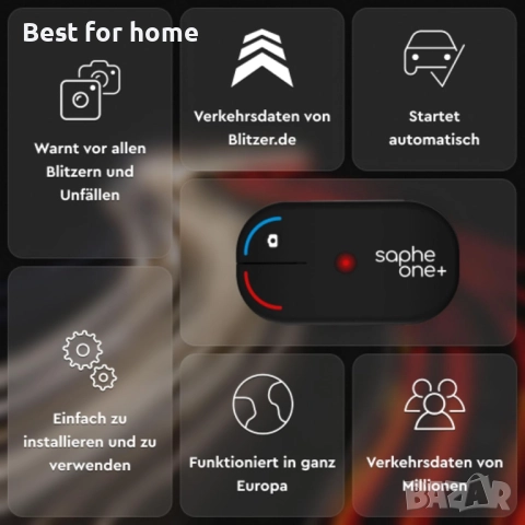 Saphe One+ Аларма за скоростна камера за кола, снимка 4 - Други - 52367619