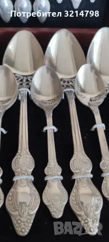 Посребрени руски прибори за хранене , снимка 5 - Прибори за хранене, готвене и сервиране - 49020965