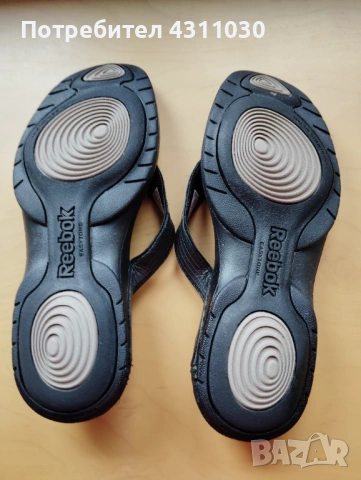 Кожени чехли Reebok  черни номер 40, снимка 10 - Чехли - 53416823