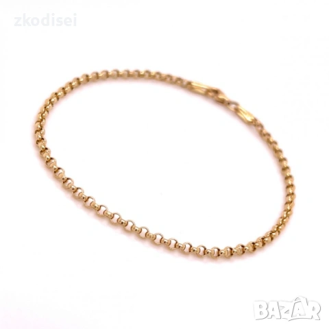 Златна дамска гривна 1,77гр. 19,5см. 14кр. проба:585 модел:36901-1, снимка 2 - Гривни - 53383229