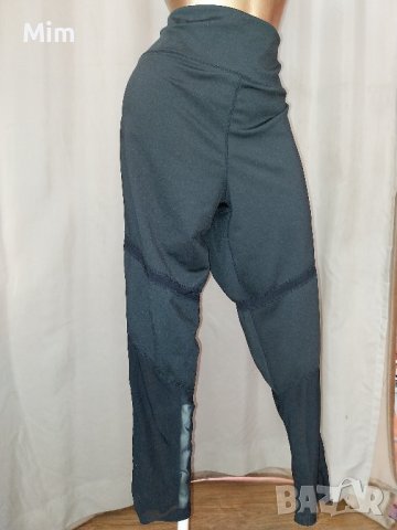  4XL Черен еластичен клин с прозрачен тюл в долната част за едра дама , снимка 3 - Клинове - 42453897