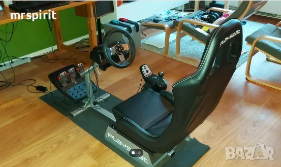 Състезателна конфигурация Logitech G27 на Playseat Evolution с държач за скоростен лост Pro и аксес, снимка 2 - Аксесоари - 53777885