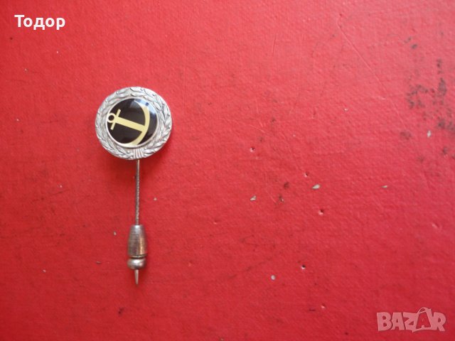 Сребърен моряшки знак значка сребро 925 емайл 2, снимка 2 - Колекции - 41654501