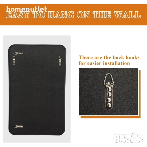 ПРОМОЦИЯ Стенно огледало с алуминиева рамка (80 x 50 см) NEUTYPECHIC A-MR01151, снимка 4 - Огледала - 52709766