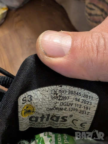 Atlas Runner 95 номер38 - работни предпазни обувки стоманено бомбе , снимка 9 - Други - 53804008