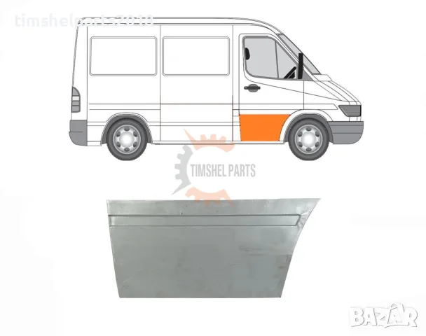Ремонтен панел "450 мм" предна Дясна врата за Mercedes Sprinter , VW LT 1995 - 2006