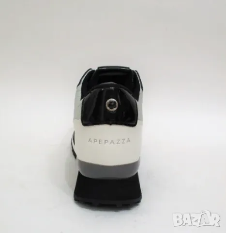 APEPAZZA RSD22 номер 36 бели/сребристи дамски кожени кецове / сникърси , маратонки , снимка 5 - Други - 48215412