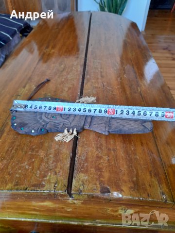 Стара дървена фигура за стена #2, снимка 4 - Други ценни предмети - 40208077