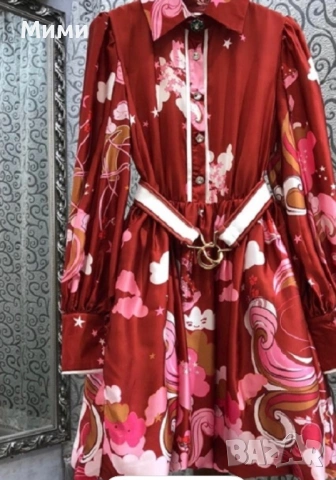 Страхотна Рокля- модел, материя като коприна