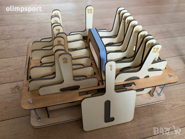 Табелки за смяна на играчите във волейбола.VL15 Комплект от 20 броя надписани табелки, изработени от