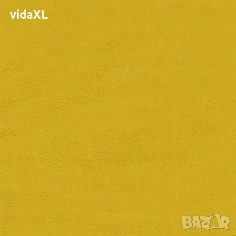 vidaXL Въртящ се офис стол, жълт, кадифе, снимка 8 - Столове за офис - 56147106