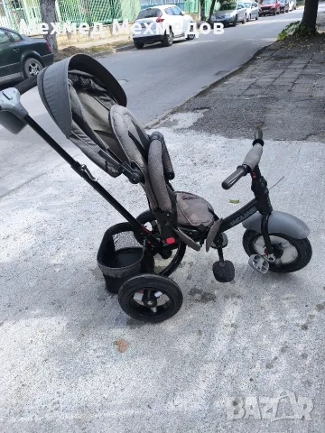 детска триколка със сенник Lorelli Jaguar Grey Luxe, снимка 4 - Детски велосипеди, триколки и коли - 56160829