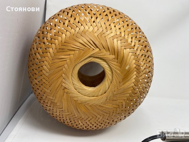 Модерна ратанова висока настолна Лампа , снимка 15 - Настолни лампи - 41907802