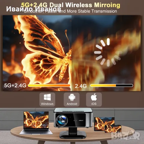 Промоцена проектор Horlat T10MAX GoogleTV OS 4K HDR10 3000ANSI WIFI BT RC, снимка 6 - Плейъри, домашно кино, прожектори - 55743645