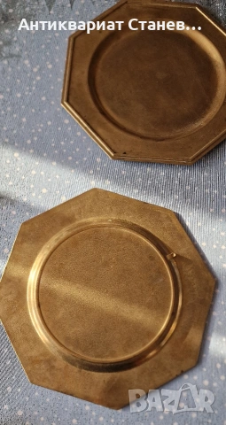 Масивни и тежки месингови чинии, снимка 5 - Чинии - 53342879