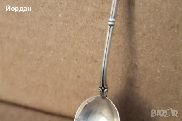 Сребърна лъжица, снимка 3 - Антикварни и старинни предмети - 47608419