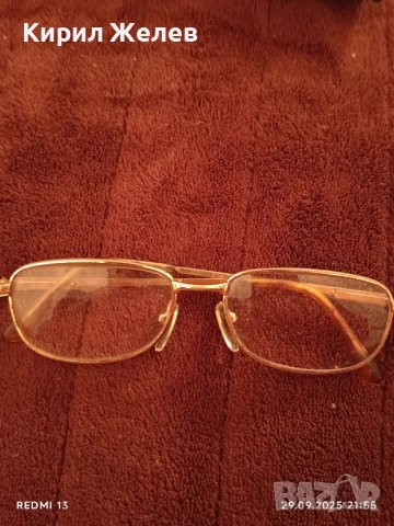 Диоптрични очила с позлата и кожен калъф много красиви добро състояние 50508, снимка 2 - Слънчеви и диоптрични очила - 51883824