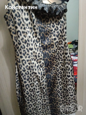 Тигрова рокля размер S, снимка 4 - Рокли - 53444256